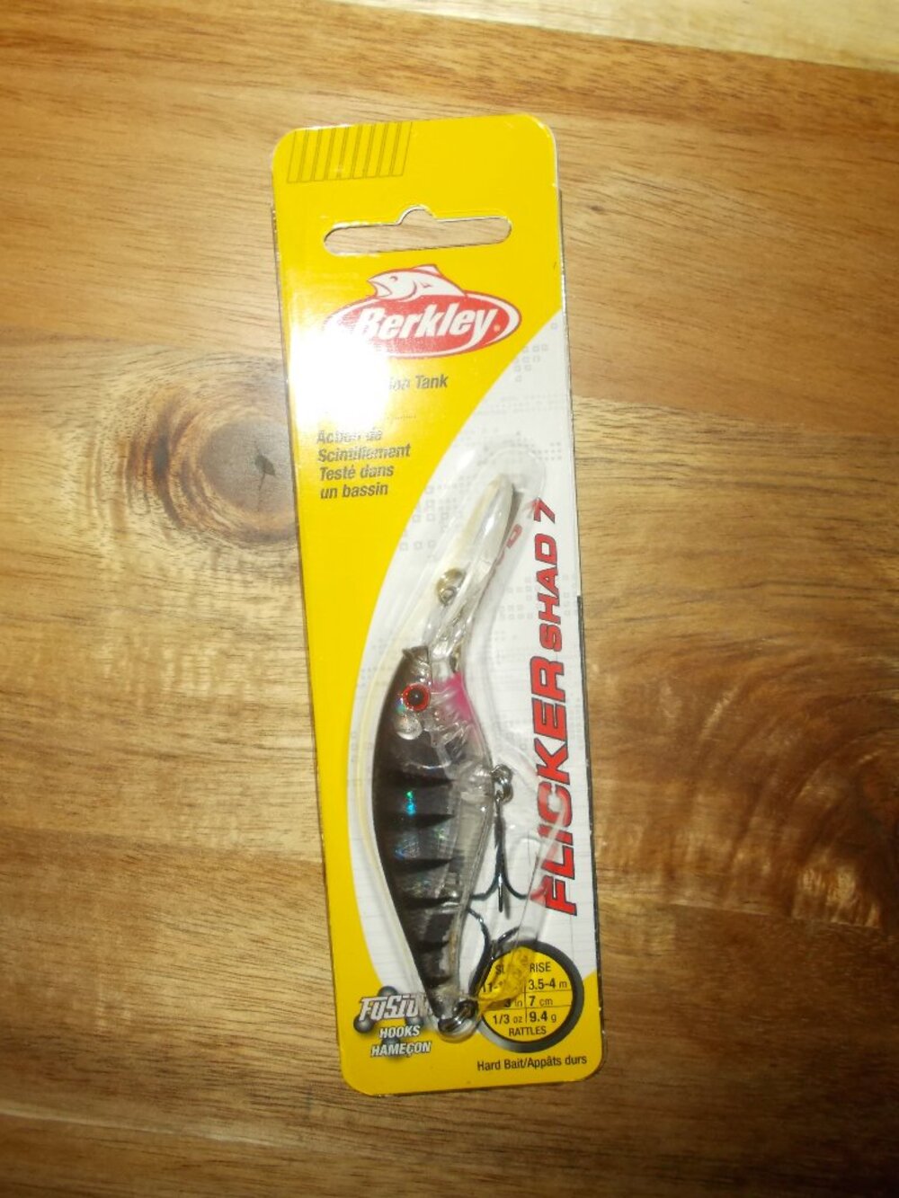 Berkley Flicker Shad 7 SEALED Flashy Ghost Rattle Hard Bait Fishing Lure